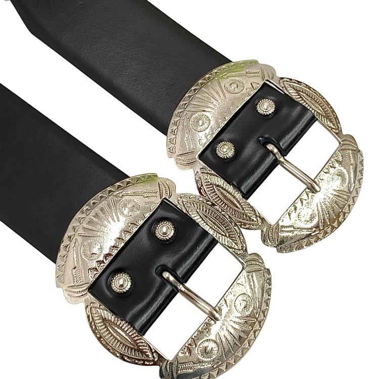 TOGA PULLA トーガプルラ Double buckle concho belt ダブルバックル