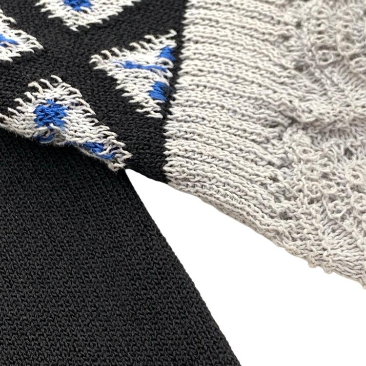 Mame Kurogouchi マメクロゴウチ ボタニカルレースニット ワンピース