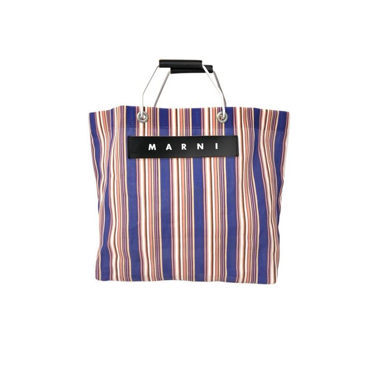 MARNI MARKET マルニ マーケット フラワーカフェ ストライプバッグ