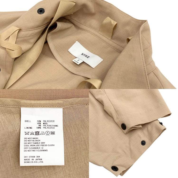 HYKE ハイク WOOL MILITARY COAT ウールミリタリー コート