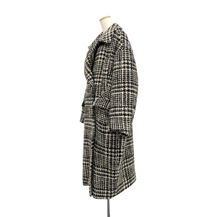 CLANE クラネ SHORT SHAGGY COCOON OVER COAT 千鳥柄コクーンオーバー コート 1 15101-0022_3