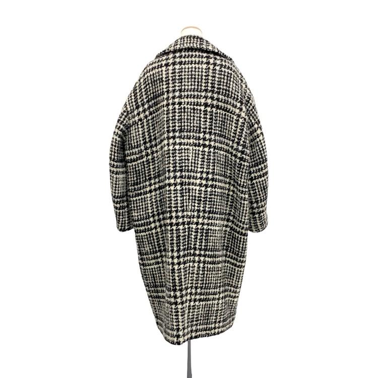 CLANE クラネ SHORT SHAGGY COCOON OVER COAT 千鳥柄コクーンオーバー コート 1 15101-0022_4