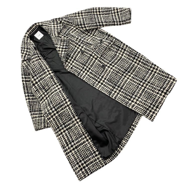 CLANE クラネ SHORT SHAGGY COCOON OVER COAT 千鳥柄コクーンオーバー コート 1 15101-0022_6
