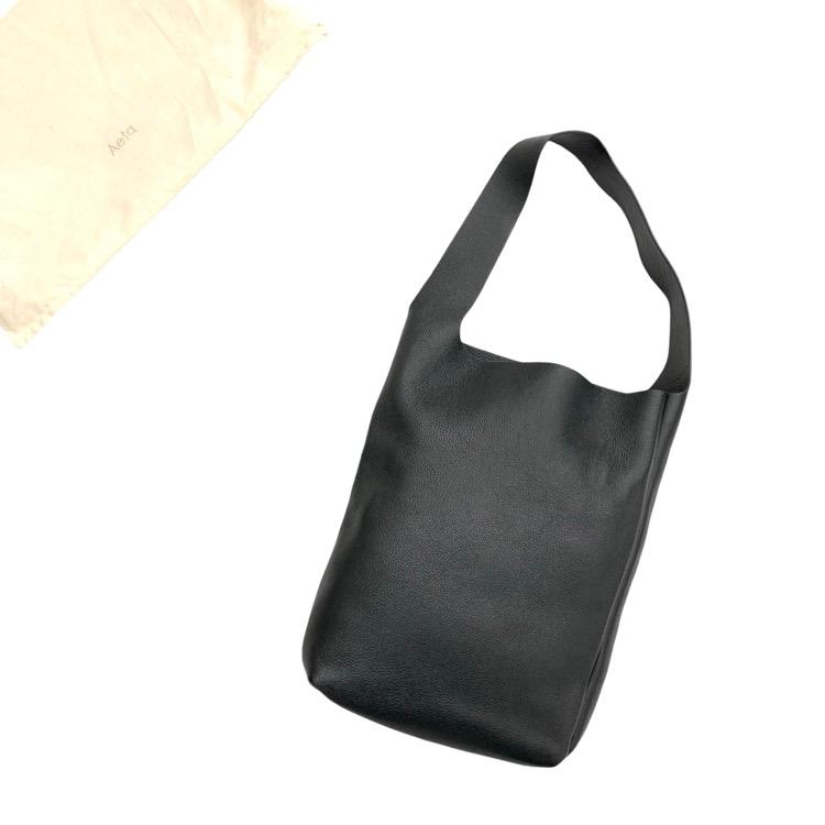 Aeta アエタ SHOULDER M ショルダーバッグ ブラック PG02