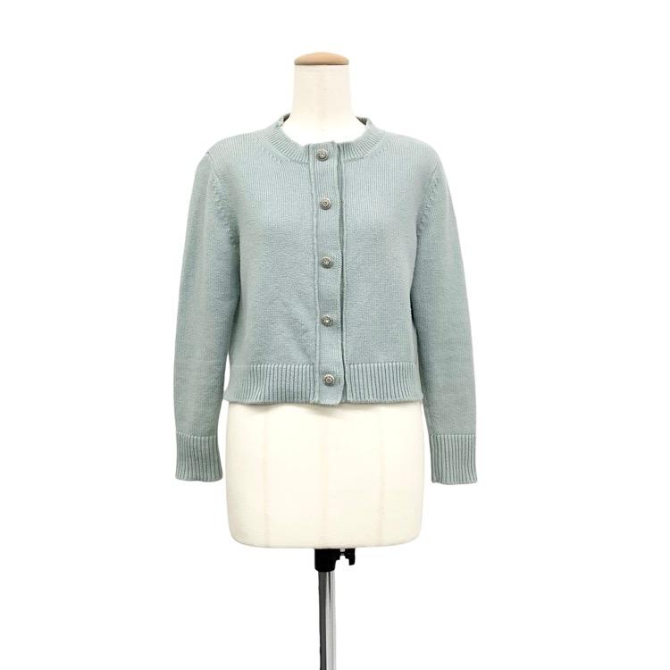 【美品】フォクシー カーディガン エトワールブリヨント ビジューボタン FOXEYNEWYORK フォクシー ニットカーディガン エトワールブリランテ