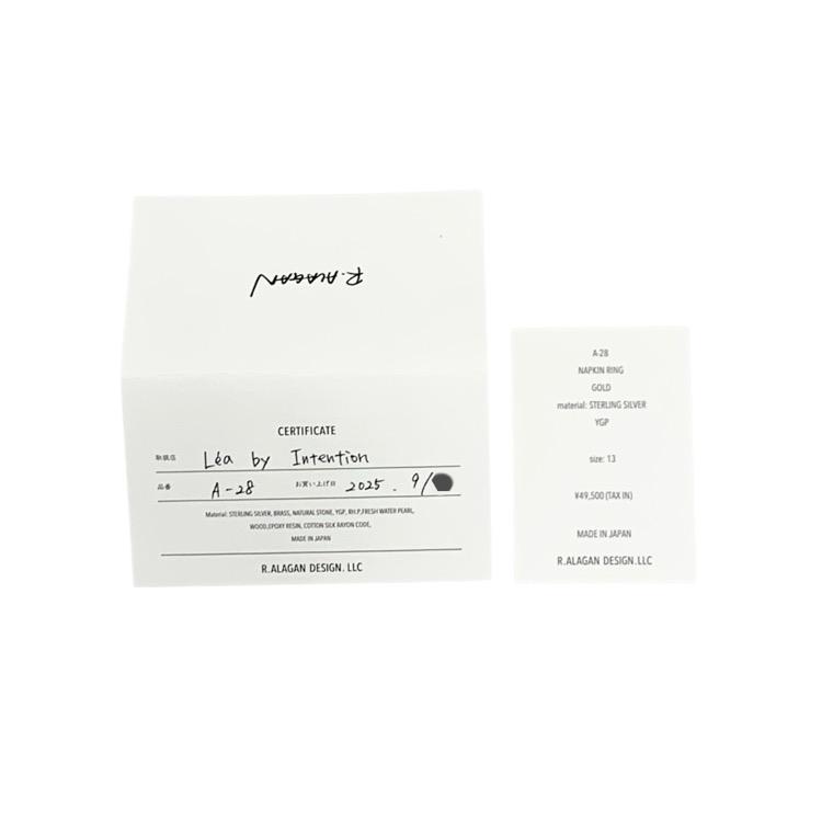 未使用品 R.ALAGAN ララガン NAPKIＮ RING ナプキンリング ゴールド 13 A-28の画像