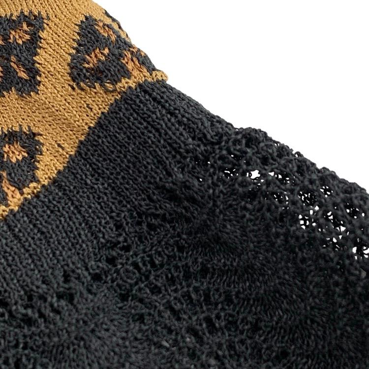 Mame Kurogouchi マメクロゴウチ ボタニカルレースニットワンピース