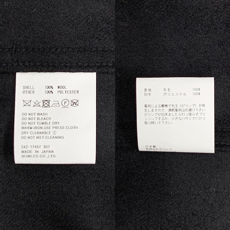 HYKE ハイク WOOL SHIRT JACKET ウールシャツジャケット ブラック 1