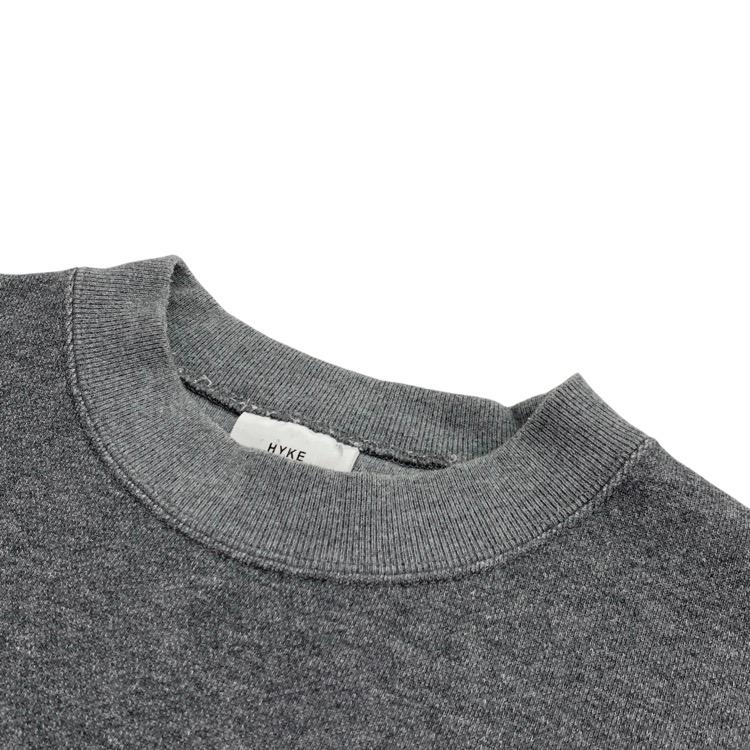 HYKE ハイク CROPPED SWEAT SHIRT クロップドスウェット カットソー