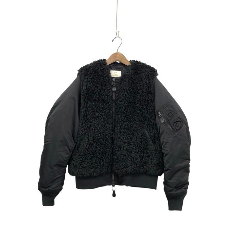 HYKE ハイク FAUX SHEARLING TYPE MA-1 カールボアジャケット ブルゾン
