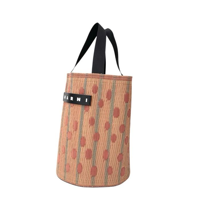 MARNI MARKET マルニ マーケット タタミバケットバッグ シンダーローズ