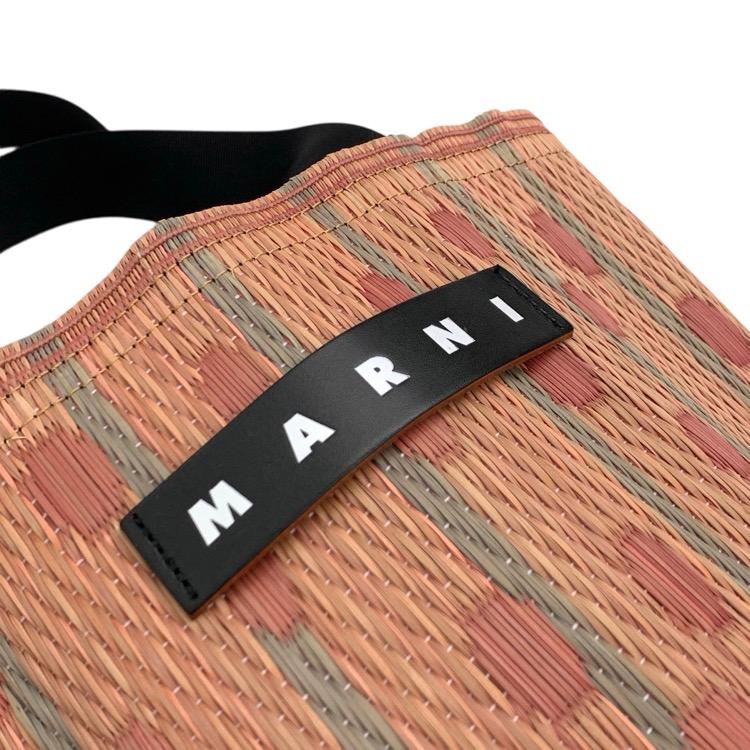 MARNI MARKET マルニ マーケット タタミバケットバッグ シンダーローズ