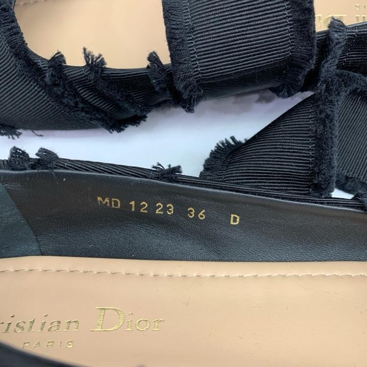 Dior ディオール ソンジュ SONGE BALLET FLAT ブラック 36D KDB881GGN バレエ シューズ_7