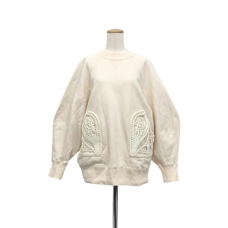 Mame Kurogouchi マメクロゴウチ Oversized Embroidered Sweatshirt 