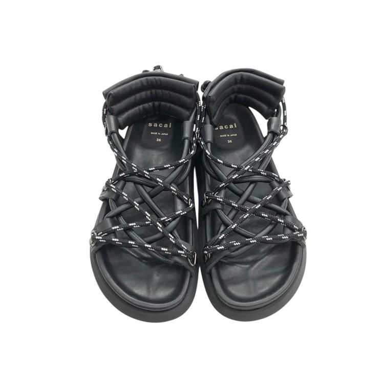 sacai サカイ Double Lace Up Sandals ダブルレースアップサンダル