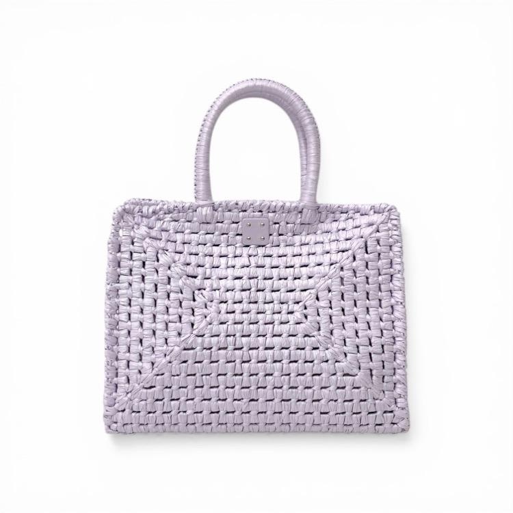 FERRAGAMO フェラガモ The studio raffia small bag かごバッグ