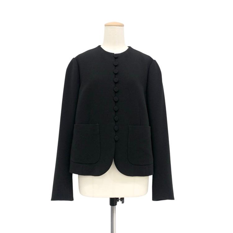 2025AW Mame Kurogouchi マメクロゴウチ Acetate Polyester Collarless