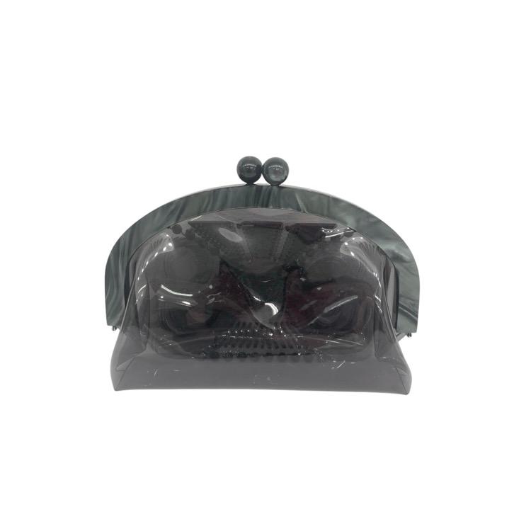 Mame Kurogouchi マメクロゴウチ Vinyl Chloride GAMAGUCHI Clutch Bag