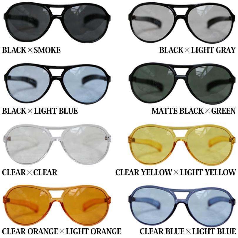 8 ティアドロップ サングラス メンズ ビッグフレーム : 8(eight