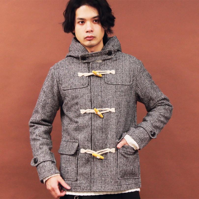8(eight) ダッフルコート メンズ コート ショート : 8(eight 8(eight) ダッフルコート メンズ コート ショート : 8(eight