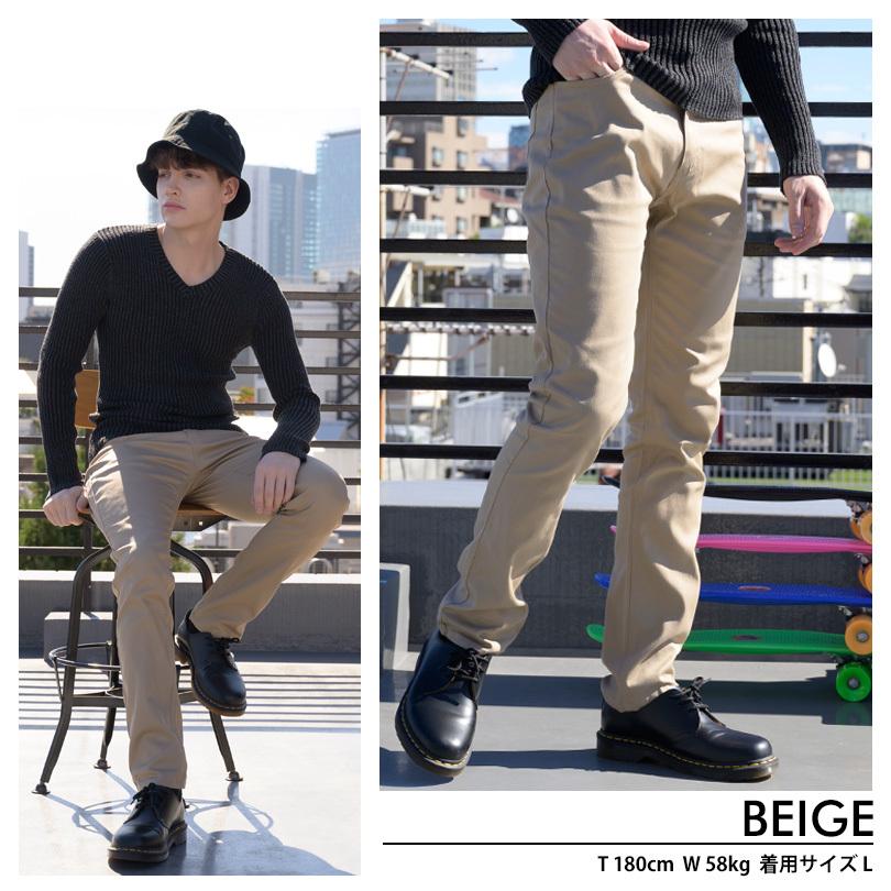 チノパン スキニー メンズ スキニーパンツ カラー チノパンツ | ８（eight） | 07