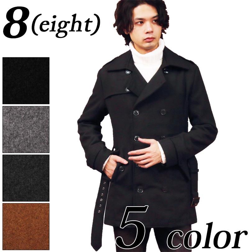 トレンチコート メンズ メルトン ウール ロング コート トレンチコート チェスターコート Beg4 8 Eight 通販 Yahoo ショッピング