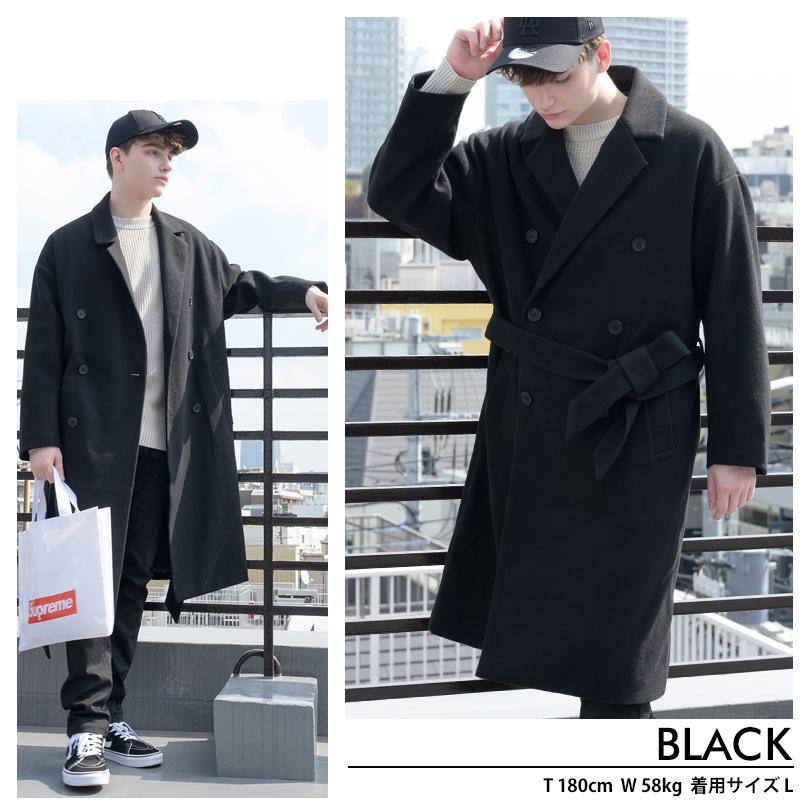 ラップコート メンズ オーバーコート ウール メルトン チェスターコート Beg916 8 Eight 通販 Yahoo ショッピング