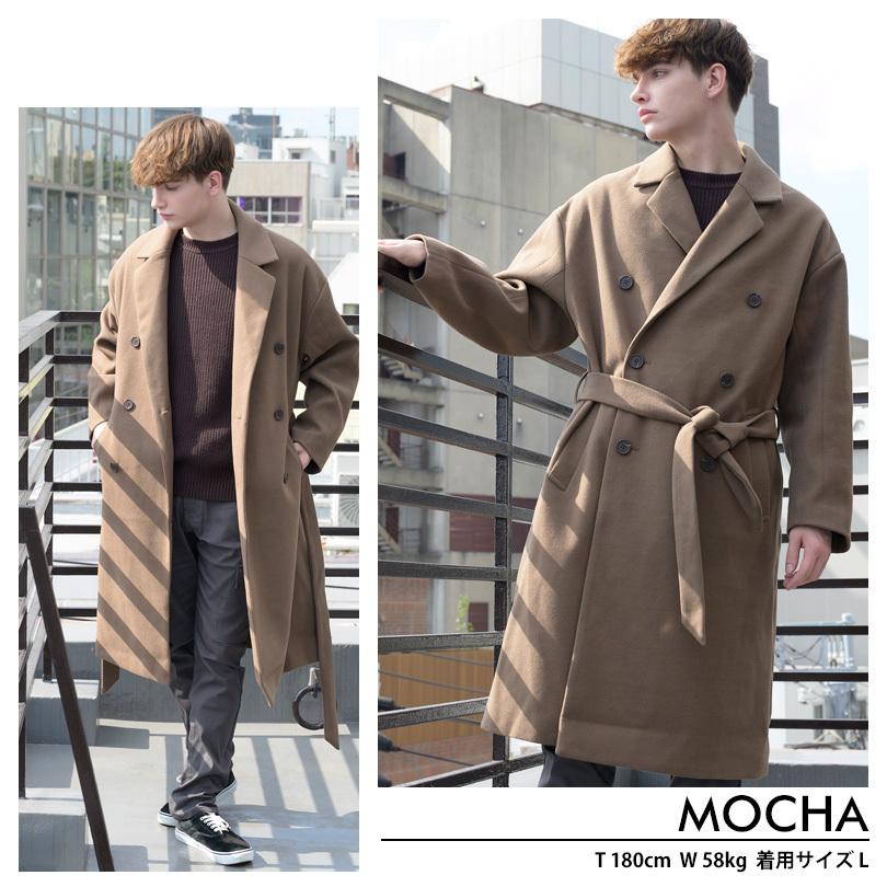 ラップコート メンズ オーバーコート ウール メルトン チェスターコート Beg916 8 Eight 通販 Yahoo ショッピング