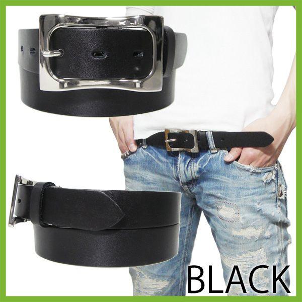 スクエアバックルベルトメンズバックルベルト(レザー 革 皮)スーツ系