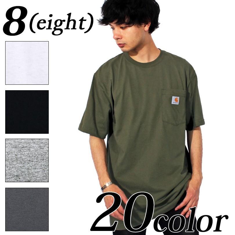 Tシャツ メンズ 半袖Tシャツ 無地T ポケット付き carhartt カーハート | 