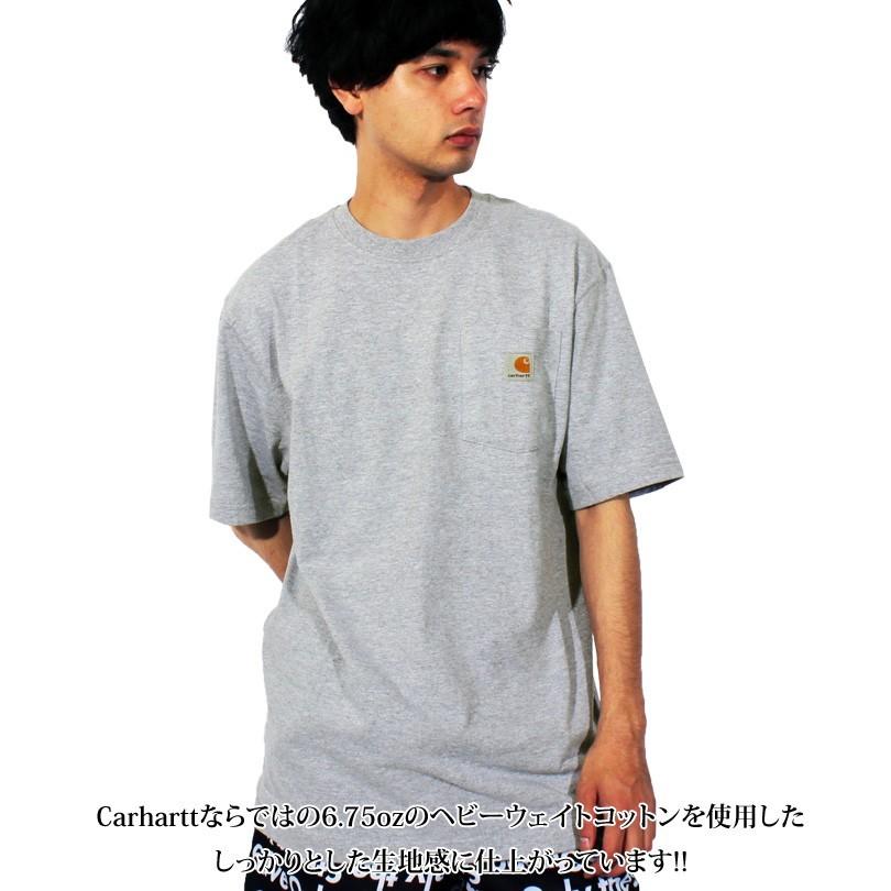 Tシャツ メンズ 半袖Tシャツ 無地T ポケット付き carhartt カーハート |  | 01
