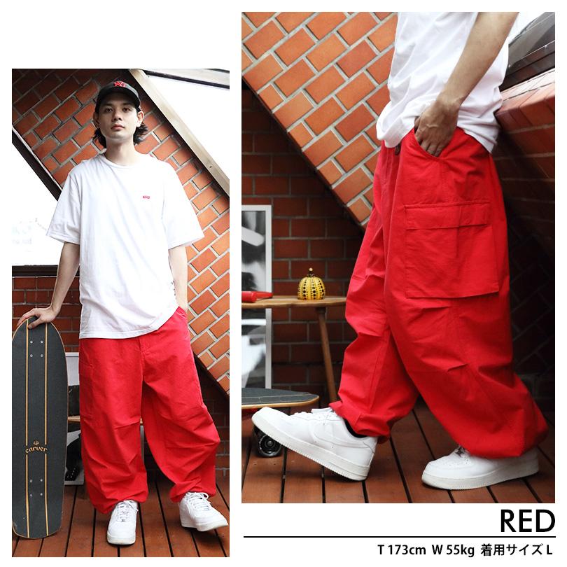 メンズ　スノボパンツ　M　赤　ローカルモーション　撥水 8 スノーパンツ メンズ ワイドカーゴパンツ アメカジ : 8(eight