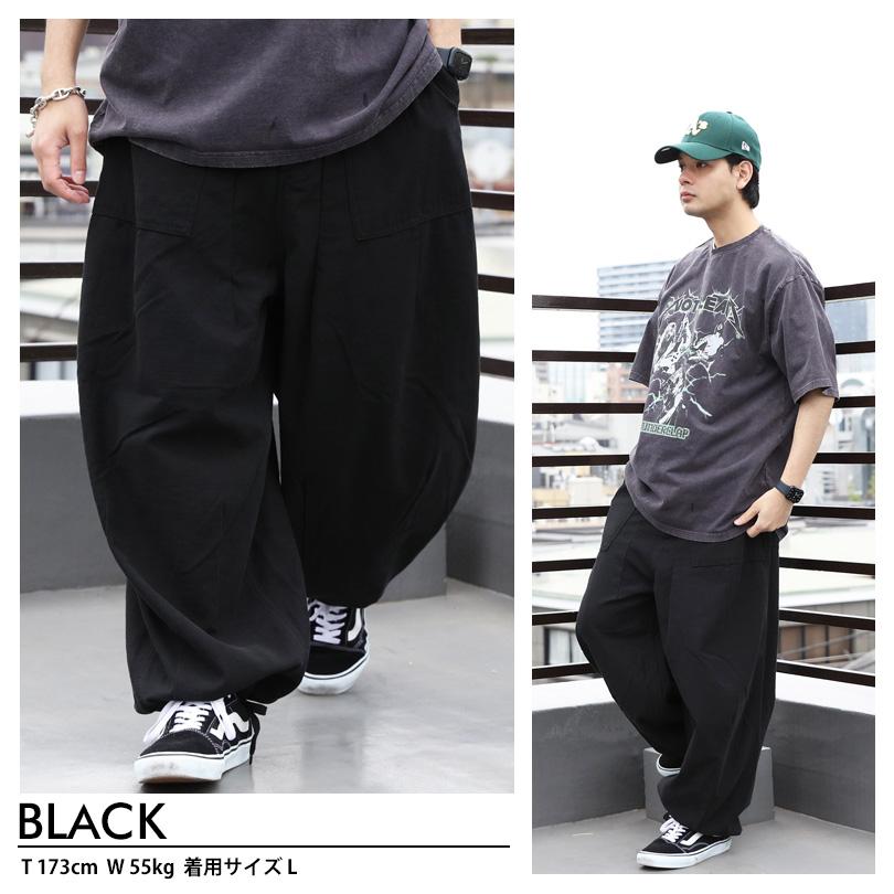 8 スノーパンツ メンズ オーバー ビッグ カーゴパンツ : 8(eight
