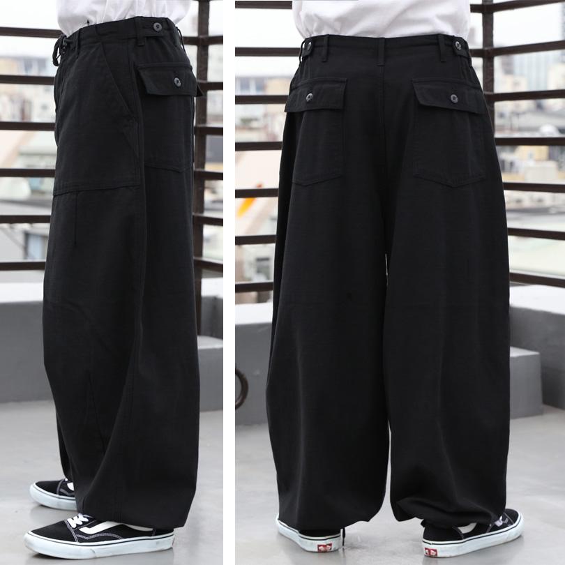 8 スノーパンツ メンズ オーバー ビッグ カーゴパンツ : 8(eight