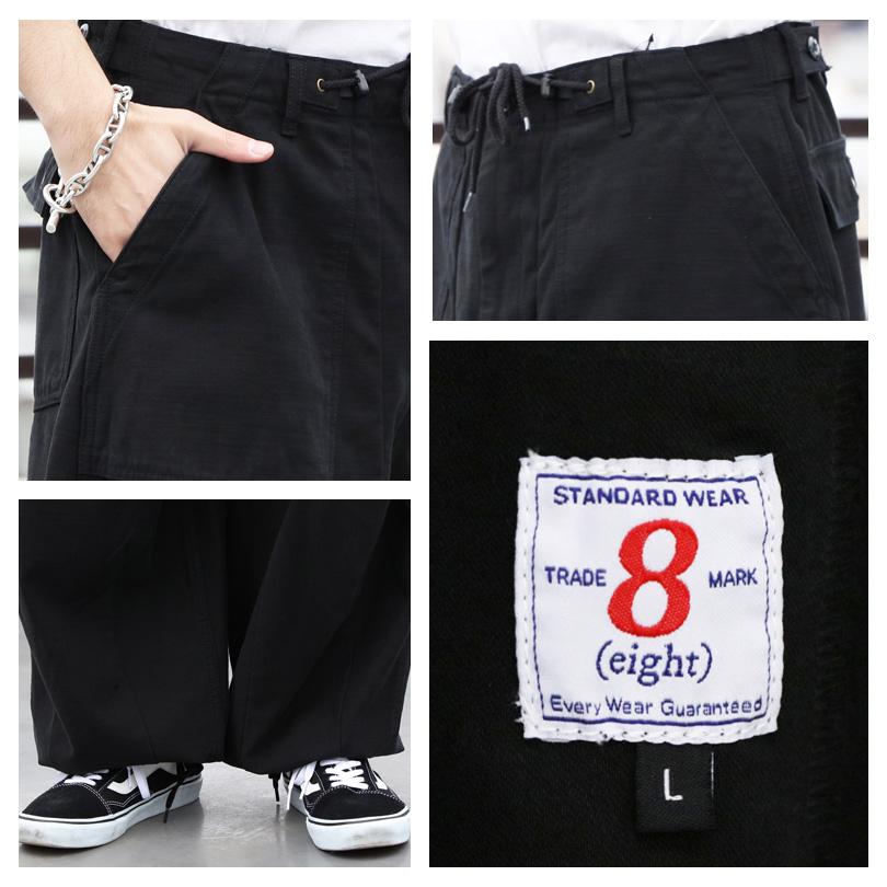 8 スノーパンツ メンズ オーバー ビッグ カーゴパンツ : 8(eight
