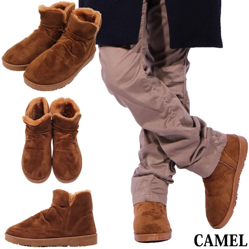 8 ムートンブーツ メンズ ショート ボア ファー ブーツ ショート