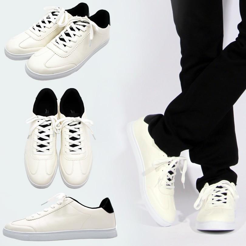 スニーカー メンズ スニーカー PUレザー ホワイトスニーカー |  | 05