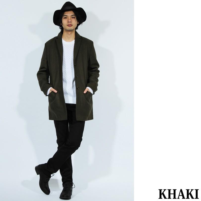 チェスターコート メンズ ロングコート ウール メルトン チェスターコート Iro135 8 Eight 通販 Yahoo ショッピング