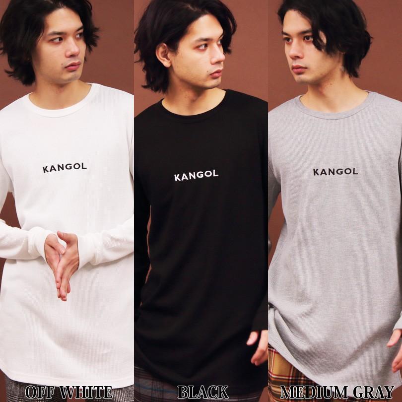 ＫＡＮＧＯＬ別注 カンゴール Tシャツ メンズ ロングTシャツ 無地 長袖 ロング丈 サーマル ワッフル ストリート系 | KANGOL | 11
