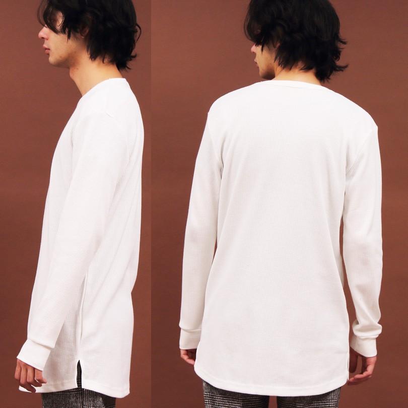 ＫＡＮＧＯＬ別注 カンゴール Tシャツ メンズ ロングTシャツ 無地 長袖 ロング丈 サーマル ワッフル ストリート系 | KANGOL | 13