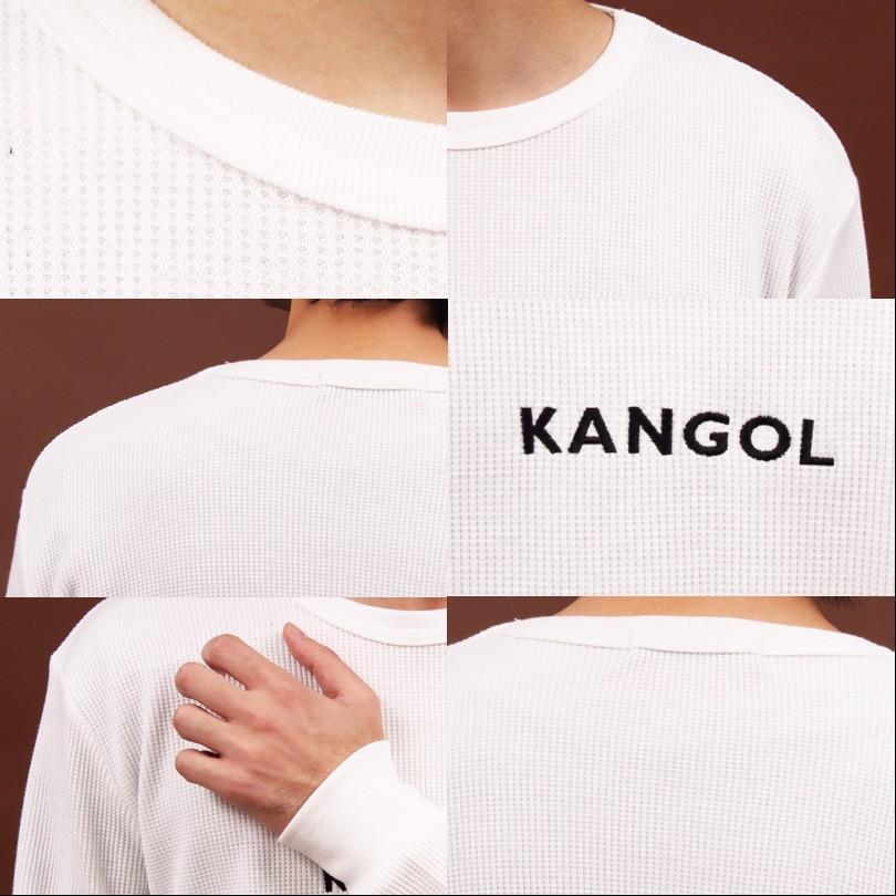 ＫＡＮＧＯＬ別注 カンゴール Tシャツ メンズ ロングTシャツ 無地 長袖 ロング丈 サーマル ワッフル ストリート系 | KANGOL | 14