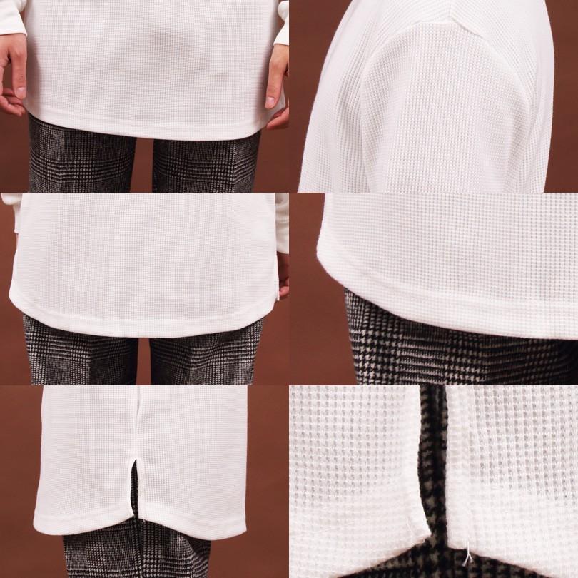 ＫＡＮＧＯＬ別注 カンゴール Tシャツ メンズ ロングTシャツ 無地 長袖 ロング丈 サーマル ワッフル ストリート系 | KANGOL | 15
