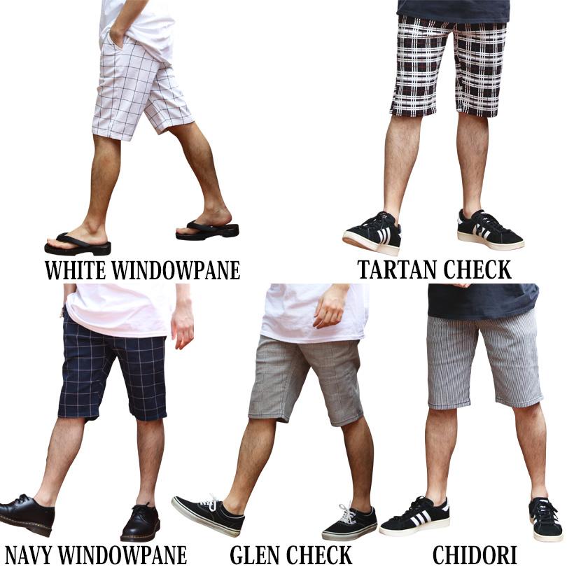 8 総柄ショートパンツ メンズ ハーフパンツ カツラギ チェック : 8