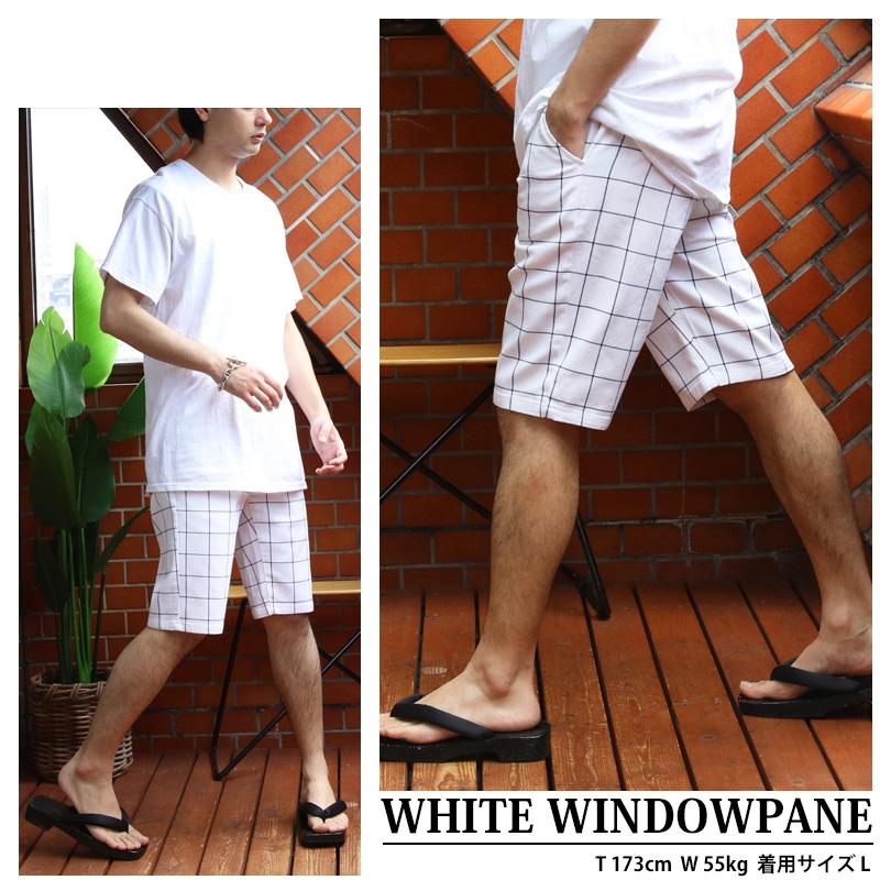 8 総柄ショートパンツ メンズ ハーフパンツ カツラギ チェック : 8