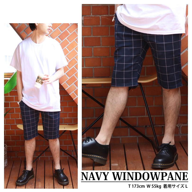 8 総柄ショートパンツ メンズ ハーフパンツ カツラギ チェック : 8