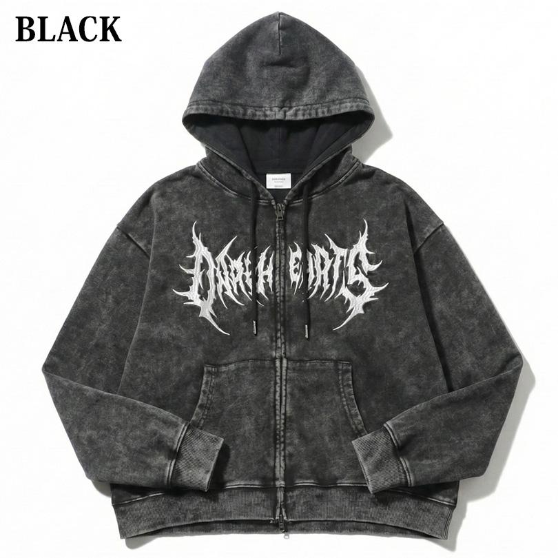 8 製品加工ロゴジップパーカー メンズ パーカー ショート丈 : 8(eight