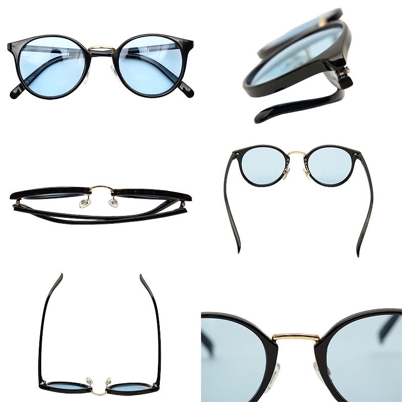 伊達メガネ メンズ ボストン サングラス 専用ケース付き | ８（eight） | 06