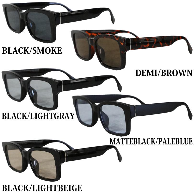 8 スクエアサングラス メンズ ビッグフレーム ロック ストリート : 8