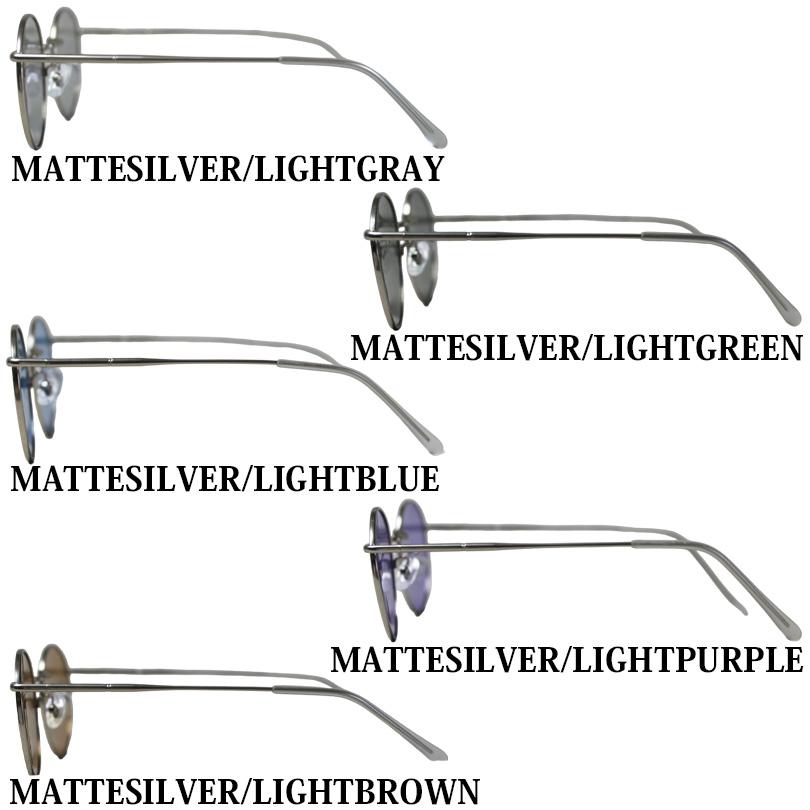 8 調光 偏光メタルラウンドサングラス メンズ 専用ケース付き : 8