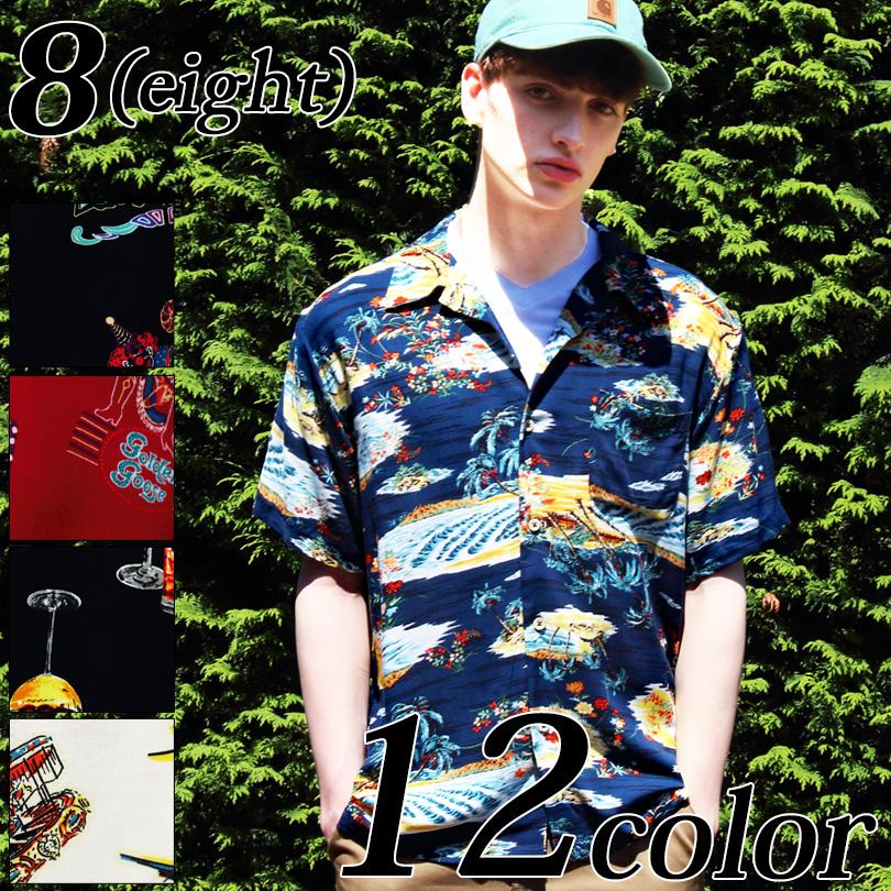 アロハシャツ メンズ 半袖 花柄シャツ 総柄 アロハ フラワー Sts001 8 Eight 通販 Yahoo ショッピング